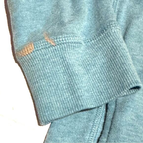 Victoria's Secret Spell-Out Full Zip Blue Hoodie Sweatshirt Women's S Small - Picture 9 of 9